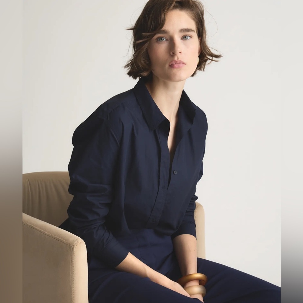 Quince 100% Organic Cotton Poplin Long Sleeve Shirt
